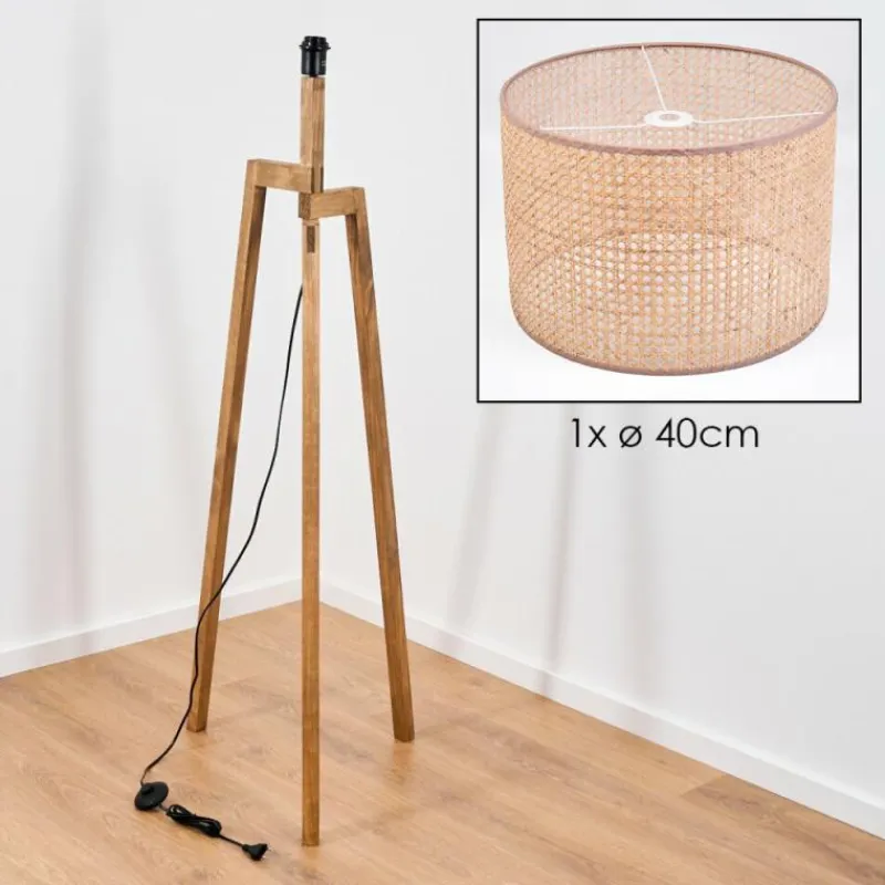 hofstein Bassagoda Lampadaire, Liseuse Écru, 1 lumière