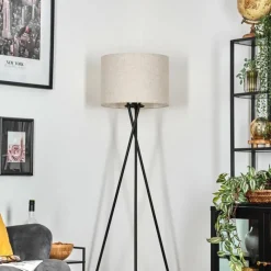 Lampes En Tissu-hofstein Bassagoda Lampadaire, Liseuse Noir, 1 lumière