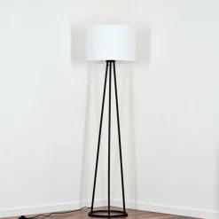 Lampes En Tissu-hofstein Bassagoda Lampadaire, Liseuse Noir, 1 lumière