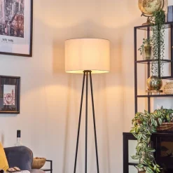 Lampes En Tissu-hofstein Bassagoda Lampadaire, Liseuse Noir, 1 lumière