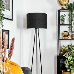 Lampes En Tissu-hofstein Bassagoda Lampadaire, Liseuse Noir, 1 lumière