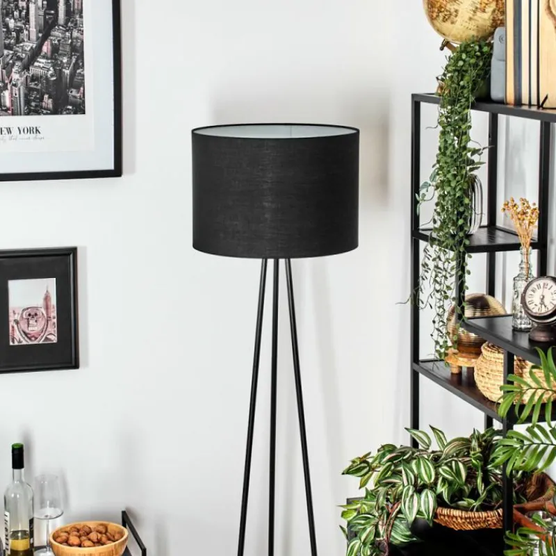 Lampes En Tissu-hofstein Bassagoda Lampadaire, Liseuse Noir, 1 lumière