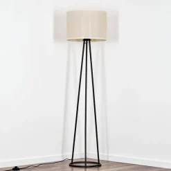 Lampes En Tissu-hofstein Bassagoda Lampadaire, Liseuse Noir, 1 lumière