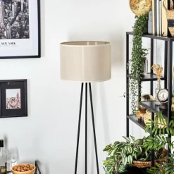 Lampes En Tissu-hofstein Bassagoda Lampadaire, Liseuse Noir, 1 lumière