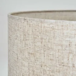 Lampes En Tissu-hofstein Bassagoda Lampadaire, Liseuse Écru, Noir, 1 lumière