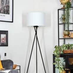 Lampes En Tissu-hofstein Bassagoda Lampadaire Noir, 1 lumière