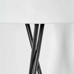 Lampes En Tissu-hofstein Bassagoda Lampadaire Noir, 1 lumière