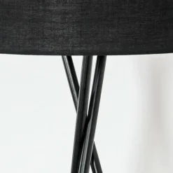 Lampes En Tissu-hofstein Bassagoda Lampadaire Noir, 1 lumière