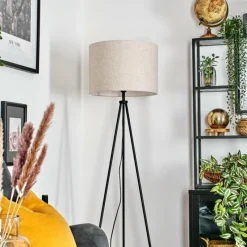 Lampes En Tissu-hofstein Bassagoda Lampadaire Noir, 1 lumière