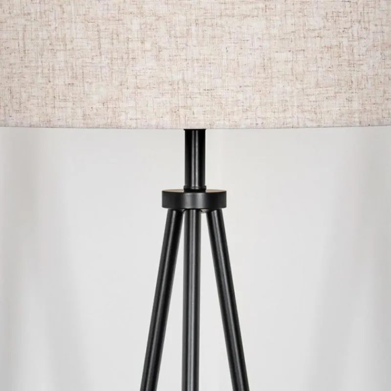 Lampes En Tissu-hofstein Bassagoda Lampadaire Noir, 1 lumière