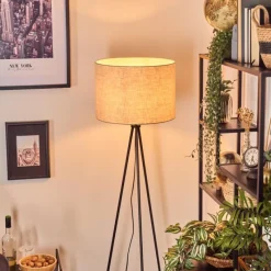 Lampes En Tissu-hofstein Bassagoda Lampadaire Noir, 1 lumière