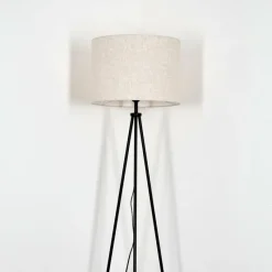 Lampes En Tissu-hofstein Bassagoda Lampadaire Noir, 1 lumière