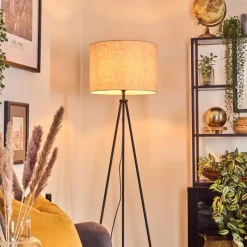 Lampes En Tissu-hofstein Bassagoda Lampadaire Noir, 1 lumière