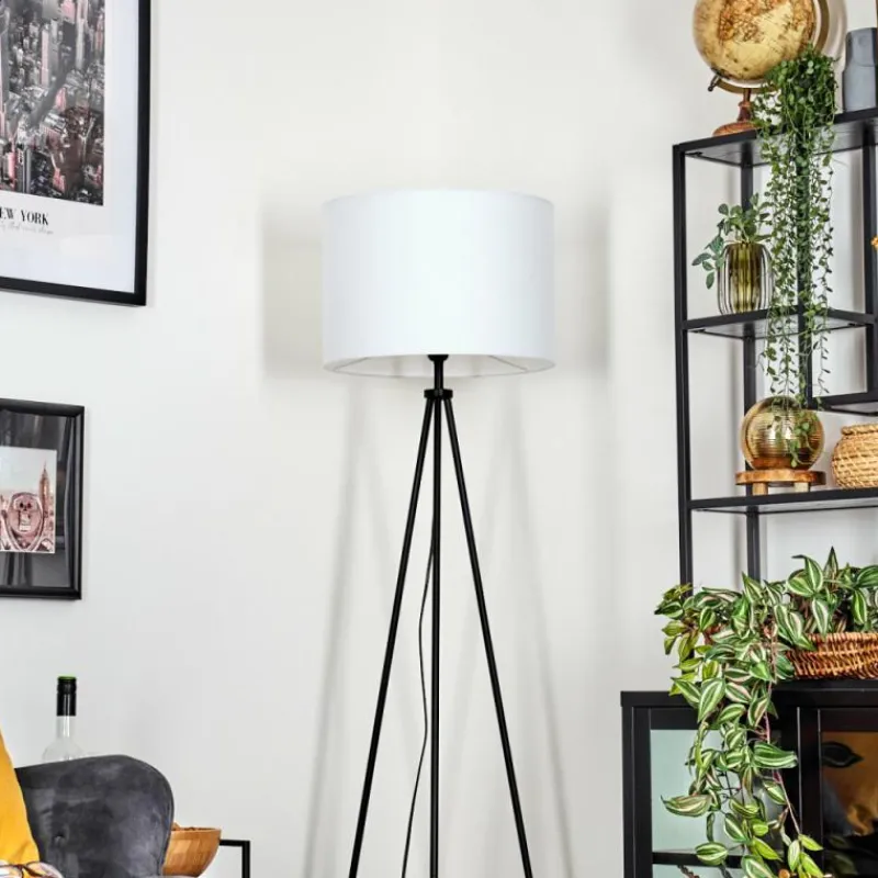 Lampes En Tissu-hofstein Bassagoda Lampadaire Noir, 1 lumière