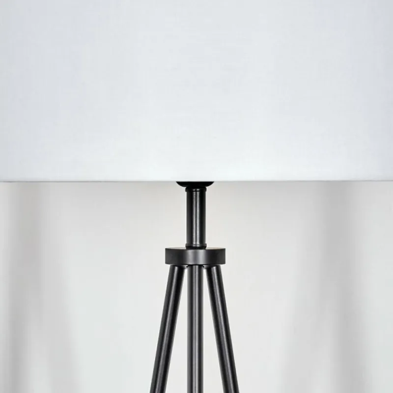 Lampes En Tissu-hofstein Bassagoda Lampadaire Noir, 1 lumière