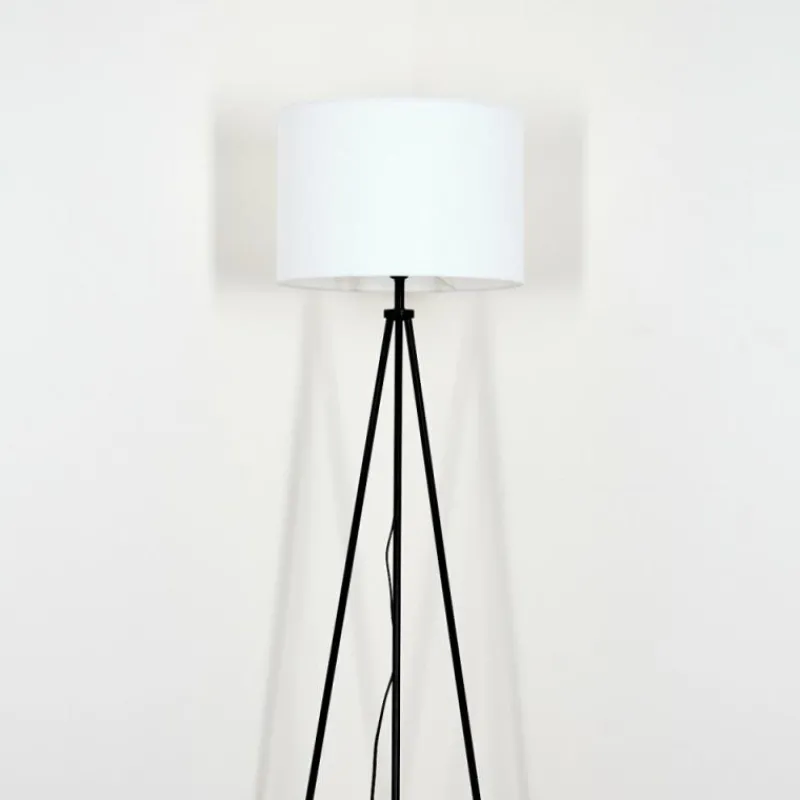 Lampes En Tissu-hofstein Bassagoda Lampadaire Noir, 1 lumière