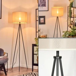 Lampes En Tissu-hofstein Bassagoda Lampadaire Noir, 1 lumière