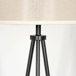 Lampes En Tissu-hofstein Bassagoda Lampadaire Noir, 1 lumière