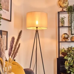 Lampes En Tissu-hofstein Bassagoda Lampadaire Noir, 1 lumière