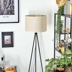 Lampes En Tissu-hofstein Bassagoda Lampadaire Noir, 1 lumière