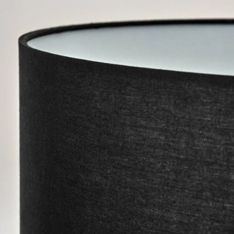 Lampes En Tissu-hofstein Bassagoda Lampadaire Noir, Blanc, 1 lumière