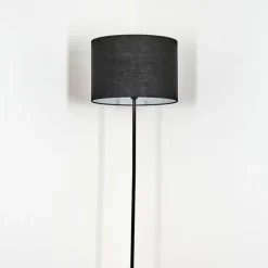 Lampes En Tissu-hofstein Bassagoda Lampadaire Noir, Blanc, 1 lumière