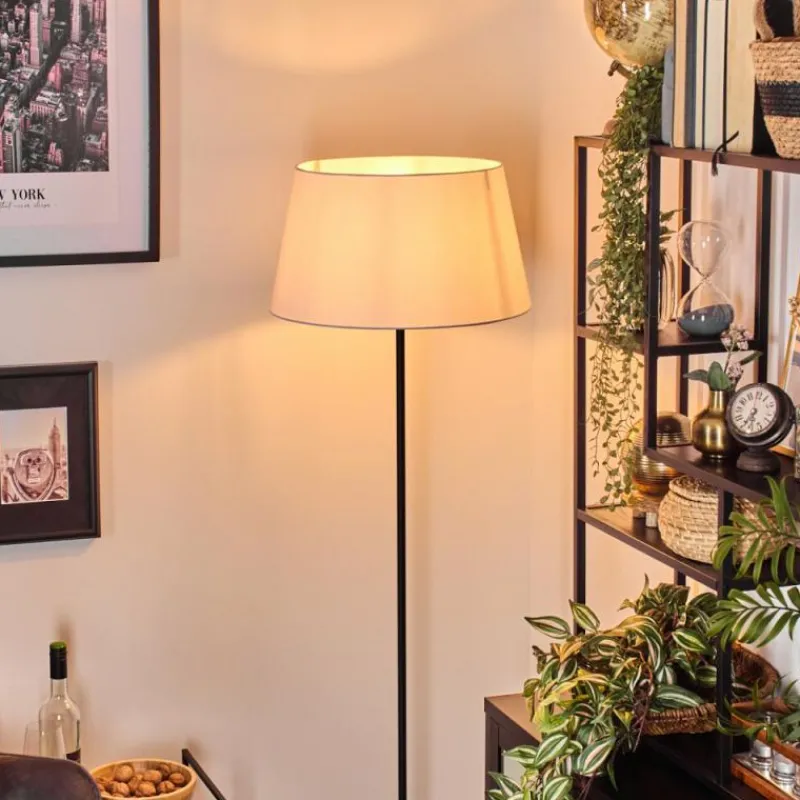 Lampes En Tissu-hofstein Bassagoda Lampadaire Noir, 1 lumière