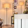 Lampes En Tissu-hofstein Bassagoda Lampadaire Noir, 1 lumière