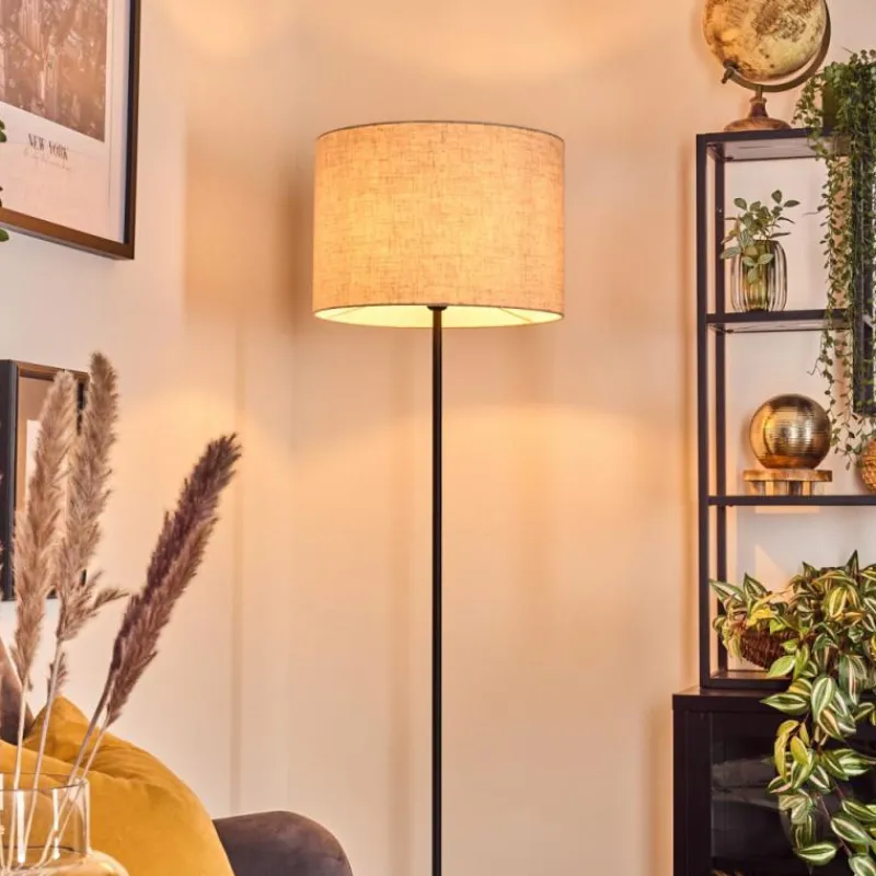 Lampes En Tissu-hofstein Bassagoda Lampadaire Noir, 1 lumière