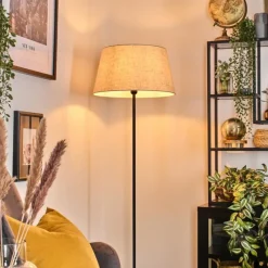 Lampes En Tissu-hofstein Bassagoda Lampadaire Noir, 1 lumière