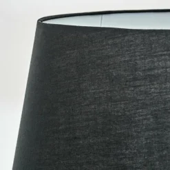 Lampes En Tissu-hofstein Bassagoda Lampadaire Noir, Blanc, 1 lumière