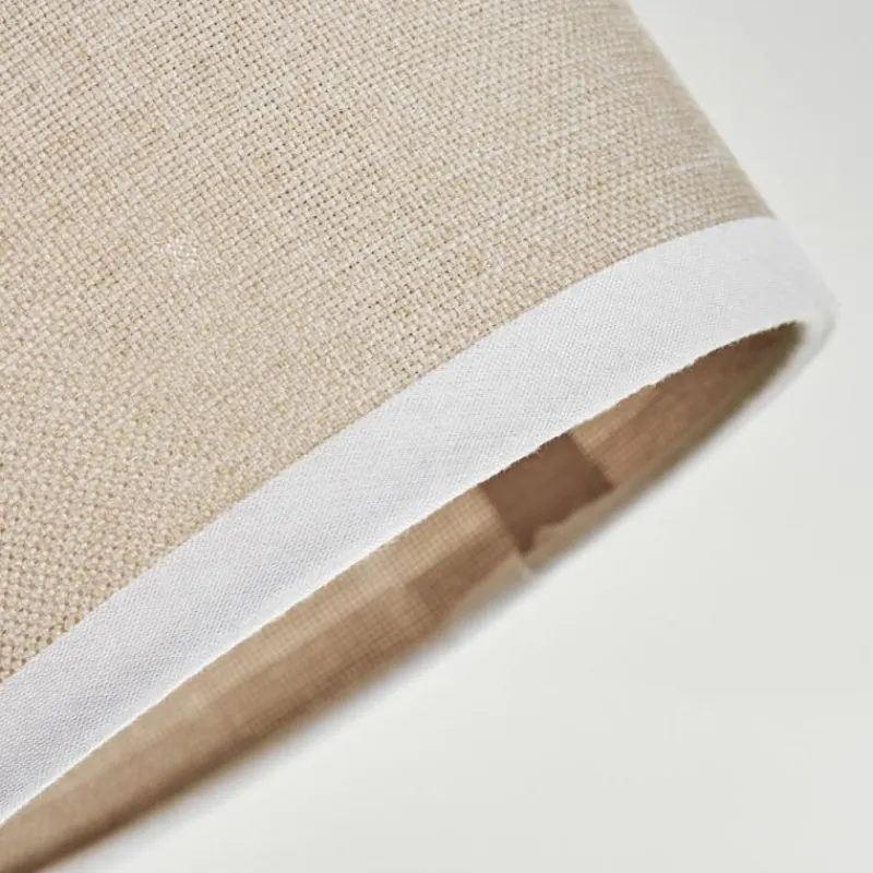 Lampes En Tissu-hofstein Bassagoda Plafonnier beige, Blanc, 6 lumières