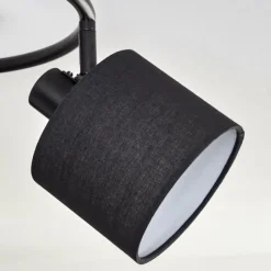 Lampes En Tissu-hofstein Bassagoda Plafonnier Noir, 3 lumières