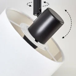 Lampes En Tissu-hofstein Bassagoda Plafonnier Noir, 2 lumières