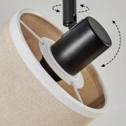 Lampes En Tissu-hofstein Bassagoda Plafonnier Noir, 4 lumières