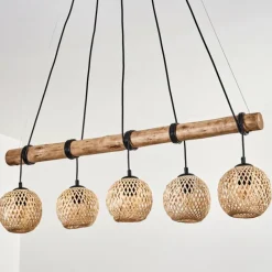 hofstein Basto Suspension, Suspension Écru, Noir, 5 lumières