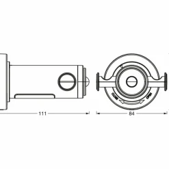 Luminaires Ledvance BATHROOM Luminaire de salle de bain LED Argenté, 1 lumière, Détecteur de mouvement* Éclairage Led