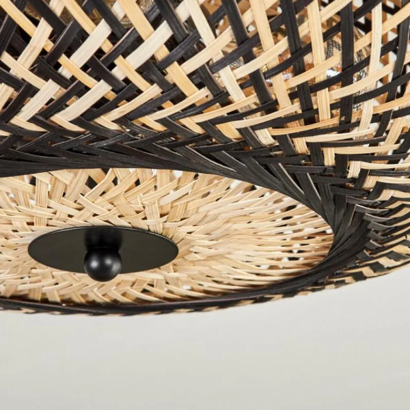 Luminaires Scandinaves-hofstein Bauro Plafonnier 40 cm Noir, 3 lumières