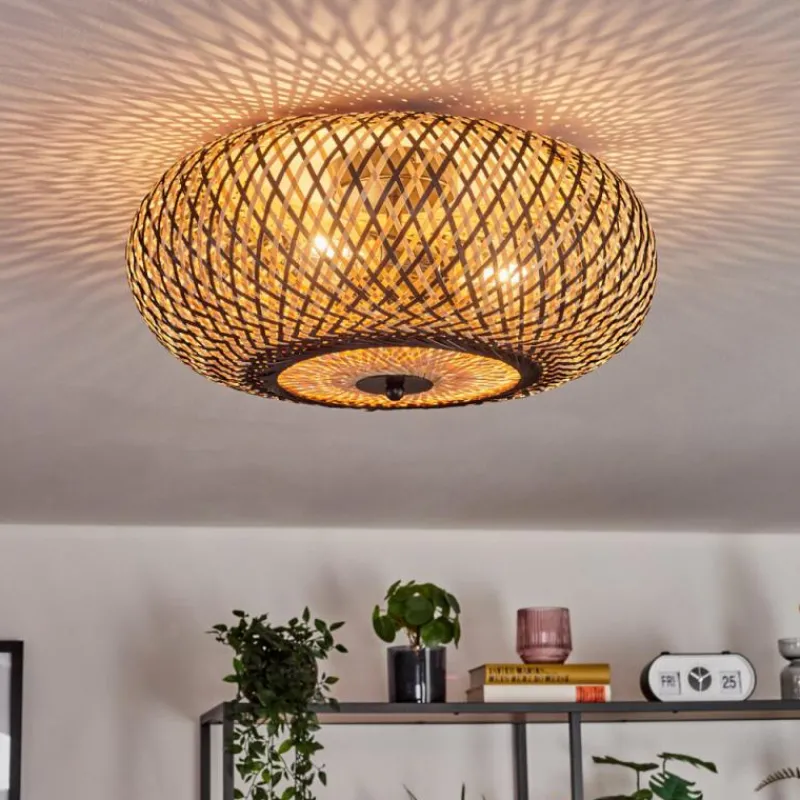 Luminaires Scandinaves-hofstein Bauro Plafonnier 40 cm Noir, 3 lumières