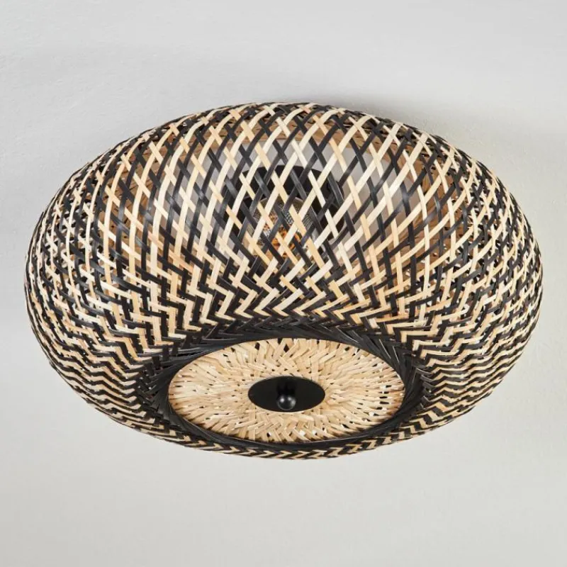 Luminaires Scandinaves-hofstein Bauro Plafonnier 40 cm Noir, 3 lumières