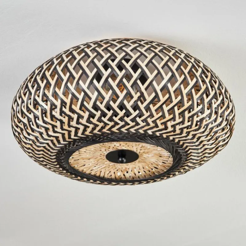 Luminaires Scandinaves-hofstein Bauro Plafonnier 40 cm Noir, 3 lumières