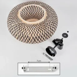 Luminaires Scandinaves-hofstein Bauro Plafonnier Noir, 3 lumières