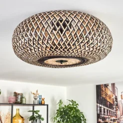 Luminaires Scandinaves-hofstein Bauro Plafonnier Noir, 3 lumières