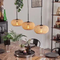 Luminaires Scandinaves-hofstein Bauro Suspension Noir, 3 lumières