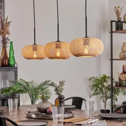 Luminaires Scandinaves-hofstein Bauro Suspension Noir, 3 lumières