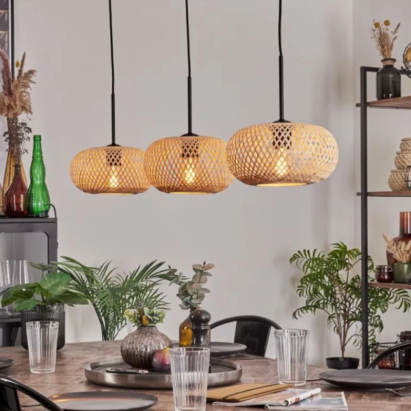 Luminaires Scandinaves-hofstein Bauro Suspension Noir, 3 lumières