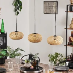 Luminaires Scandinaves-hofstein Bauro Suspension Noir, 3 lumières