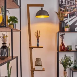 Luminaires Antiques-hofstein Baval Lampadaire Écru, Nickel vieilli, 1 lumière