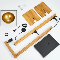 Luminaires Antiques-hofstein Baval Lampadaire Écru, Noir, 1 lumière