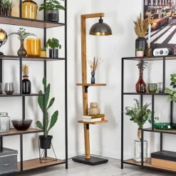 Luminaires Antiques-hofstein Baval Lampadaire Écru, Noir, 1 lumière